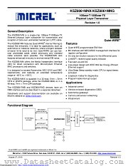 KSZ8061RNBW datasheet pdf Microchip