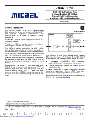KSZ8441FHLI datasheet pdf Microchip