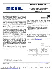KSZ8462HLI datasheet pdf Microchip