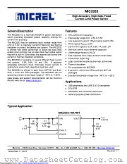 MIC2033-05AYMT-T5 datasheet pdf Microchip
