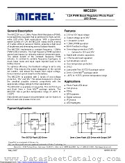 MIC2291-34YML-TR datasheet pdf Microchip