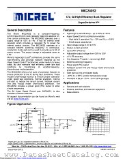 MIC24052YJL-TR datasheet pdf Microchip