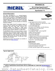 MIC26603Z datasheet pdf Microchip