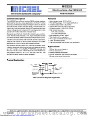 MIC5255-2.9YD5-TR datasheet pdf Microchip