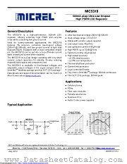 MIC5319-1.85YML-TR datasheet pdf Microchip