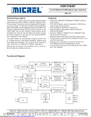 KSZ8721BI-TR datasheet pdf Microchip