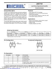 LMC7101BYM5-TX datasheet pdf Microchip
