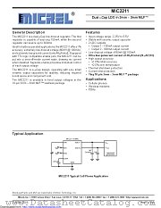 MIC2211-NNYML-TR datasheet pdf Microchip