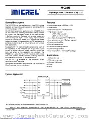 MIC2215-PPPYML-TR datasheet pdf Microchip