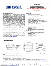 MIC22600YTSE datasheet pdf Microchip