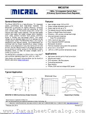 MIC22700YML-TR datasheet pdf Microchip