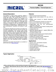 MIC2800-A4SYML-TR datasheet pdf Microchip