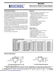 MIC3975-2.5YMM datasheet pdf Microchip