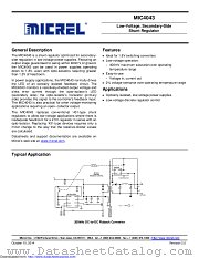 MIC4043YM4-TR datasheet pdf Microchip