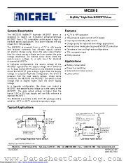 MIC5018YM4-TR datasheet pdf Microchip