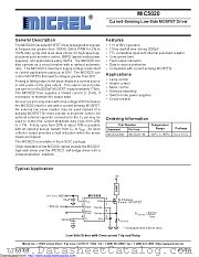 MIC5020YM-TR datasheet pdf Microchip