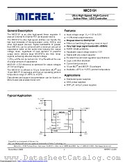 MIC5191YML-T5 datasheet pdf Microchip