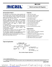 MIC5205-2.5YM5-TR datasheet pdf Microchip