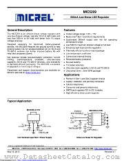 MIC5209-3.0YS-TR datasheet pdf Microchip