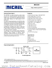 MIC5301YD5-TR datasheet pdf Microchip