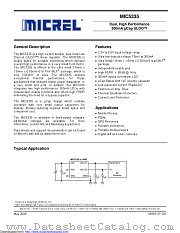 MIC5335-JJYMT-TR datasheet pdf Microchip