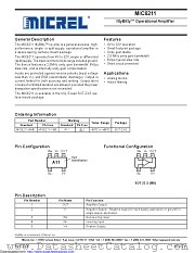 MIC6211YM5-TR datasheet pdf Microchip