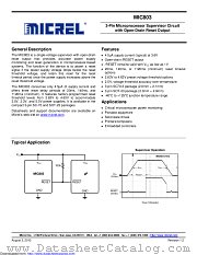 MIC803-41D2VC3-TR datasheet pdf Microchip