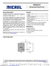 MIC809-5SYC3-TR datasheet pdf Microchip