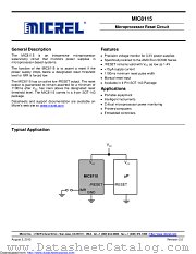 MIC8115 datasheet pdf Microchip