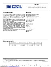 MIC911YM5-TR datasheet pdf Microchip