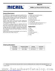 MIC914YM5-TR datasheet pdf Microchip