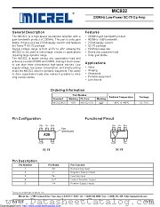 MIC922 datasheet pdf Microchip