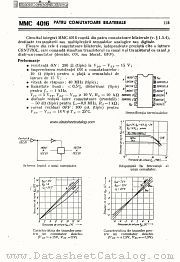 MMC4016 datasheet pdf Microelectronica