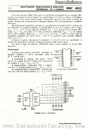 MMC4052 datasheet pdf Microelectronica