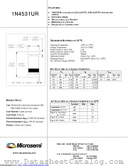 JANTXV1N4531UR datasheet pdf Microsemi