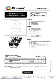 APT60DF60HJ datasheet pdf Microsemi