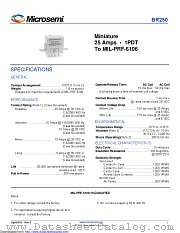 BR250-320B2-28V-009 datasheet pdf Microsemi