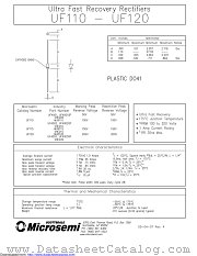 UF4001e3/TR13 datasheet pdf Microsemi