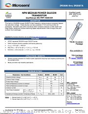JAN2N3507AL datasheet pdf Microsemi