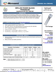 JANS2N3439L datasheet pdf Microsemi