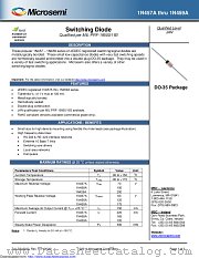 JAN1N458 datasheet pdf Microsemi