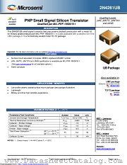 JANTXV2N4261UB datasheet pdf Microsemi