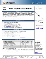 1N4706-1E3 datasheet pdf Microsemi