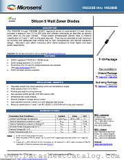 1N5358De3/TR12 datasheet pdf Microsemi