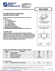 MSC1400M datasheet pdf Microsemi