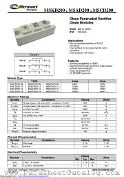 MSAD200-16 datasheet pdf Microsemi