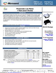 1PMT4107C/TR13 datasheet pdf Microsemi