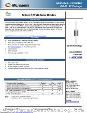 1N5346AE3/TR13 (DO-201AE) datasheet pdf Microsemi