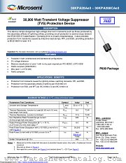 30KPA30Ae3/TR13 datasheet pdf Microsemi