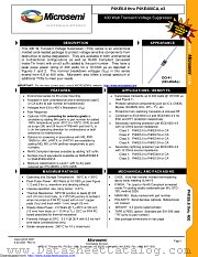 P4KE480e3/TR13 datasheet pdf Microsemi